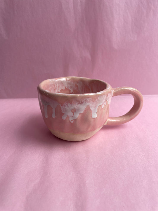 Keramik kop lyserød No. 2