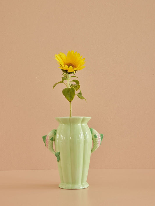 Keramik Vase - Grøn