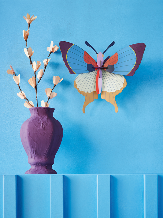 Plum Fringe Butterfly // vægkunst