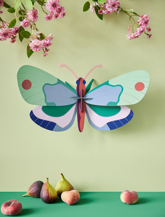 Mint Forest Butterfly // vægkunst